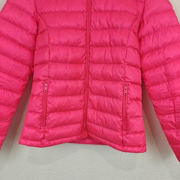 Tna Botanie Puffer Packable Women's goose-down puffer Hooded jacket SM Hot Pink - Picture 3 of 12